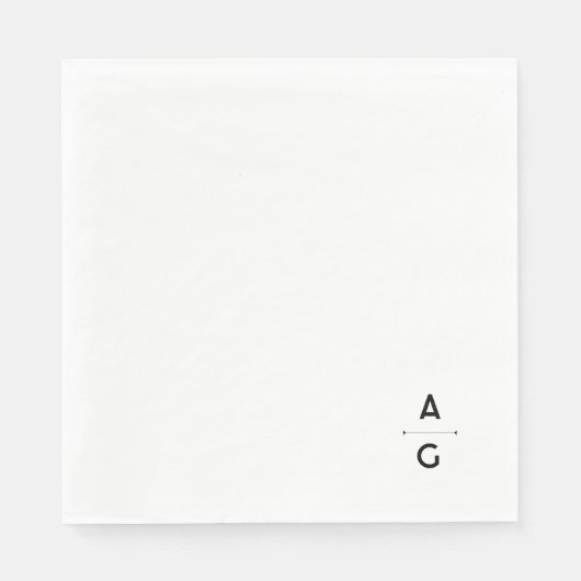 Lettrus-Hochzeitspapierhandtuch Serviette (Vorderseite)