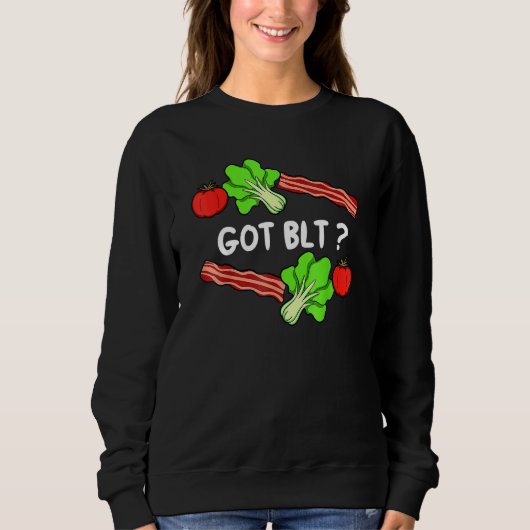 Lettuce Bacon Tomato  Leaf Vegetable Vegetarian Ve Sweatshirt (Vorderseite)