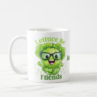 Lettuce be Friends personalisieren Gesichtsnamen Kaffeetasse
