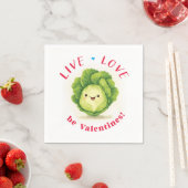 Lettuce Be Valentines Napkins Serviette (Beispiel)