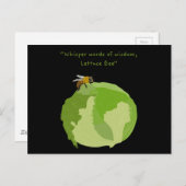 Lettuce Bee Postkarte (Vorne/Hinten)