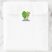 Lettuce Celerybrate Funny Veggie Pub Runder Aufkleber (Tasche)