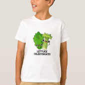 Lettuce Celerybrate Funny Veggie Pub T-Shirt (Vorderseite)