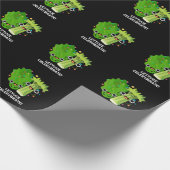 Lettuce Celerybrate Funny Veggie Pun Dark BG Geschenkpapier (Ecke)