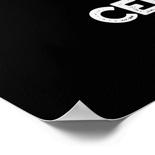 Lettuce Celerybrate Funny Veggie Pun Dark BG Poster (Ecke)