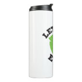 Lettuce Eat Funny Quotes Art Lettuce Design Thermosbecher (Nach links gedreht)