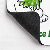 Lettuce Entertain U Cartoon Rabbits Mousepad (Ecke)