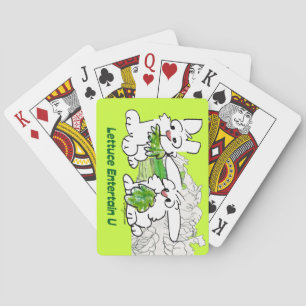 Lettuce Entertain U Cartoon Rabbits Spielkarten