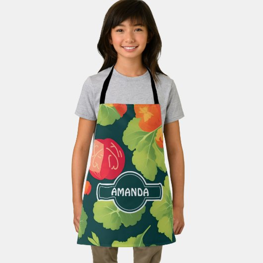 Lettuce Geometric Personalisiertes Muster Schürze (Insitu)