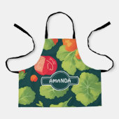 Lettuce Geometric Personalisiertes Muster Schürze (Vorderseite)