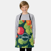 Lettuce Geometric Personalisiertes Muster Schürze (Getragen)