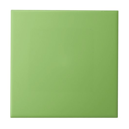 Lettuce Green Solid Color Fliese (Vorderseite)