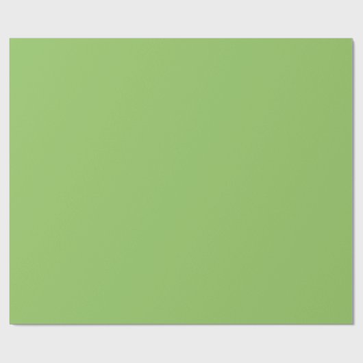 Lettuce Green Solid Color Geschenkpapier (Flach)