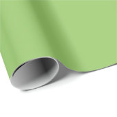 Lettuce Green Solid Color Geschenkpapier (Rolleneckpunkt)