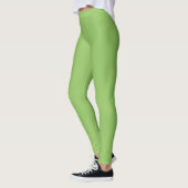 Lettuce Green Solid Color Leggings (Links)