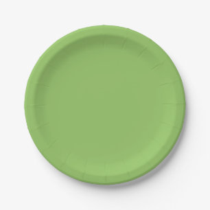 Lettuce Green Solid Color Pappteller