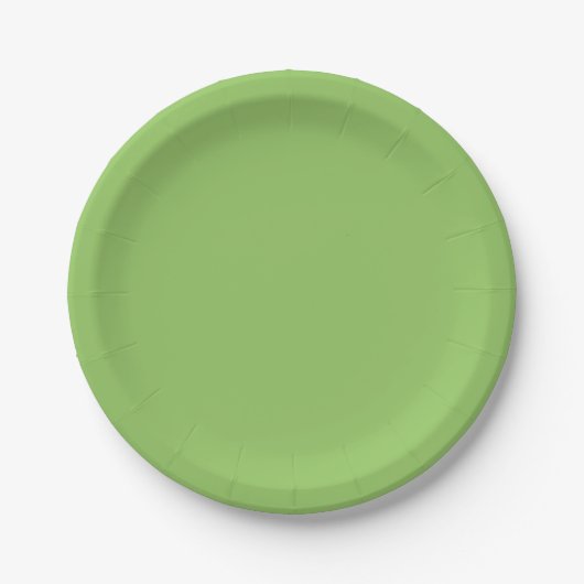 Lettuce Green Solid Color Pappteller (Vorderseite)
