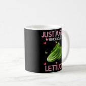 Lettuce Just a Who Lieben Lettuce Kaffeetasse (VorderseiteRechts)