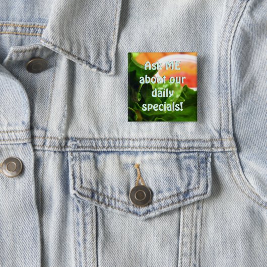 Lettuce Leaf Restaurant Flair Button (Beispiel)