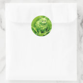Lettuce meow runder aufkleber (Tasche)