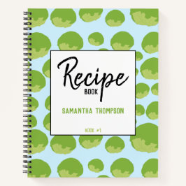 Lettuce Pattern Reecipe Leere Cookbook Notizblock