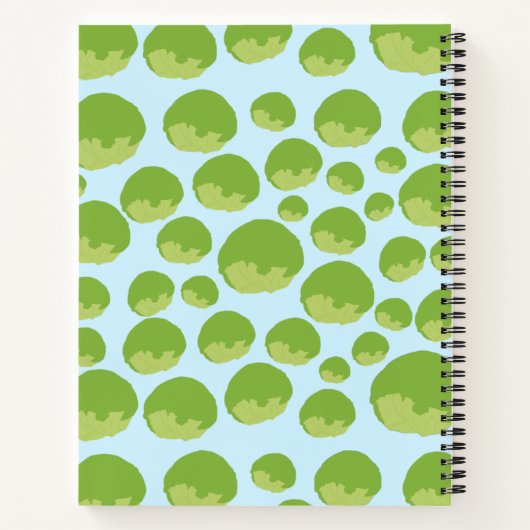 Lettuce Pattern Reecipe Leere Cookbook Notizblock (Rückseite)