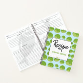 Lettuce Pattern Reecipe Leere Cookbook Notizblock (Innenseite)