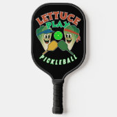 Lettuce Play Pickleball Game On! Pickleball Schläg Schläger (Rückseite)