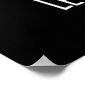 Lettuce Pray Funny Veggie Pun Dark BG Poster (Ecke)