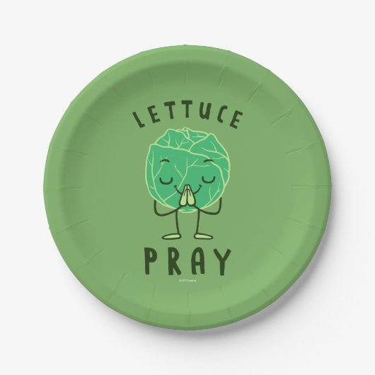 Lettuce Pray Pappteller (Vorderseite)