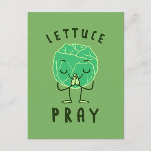 Lettuce Pray Postkarte (Vorderseite)