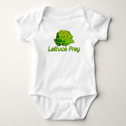 Lettuce Prey Baby Strampler (Vorderseite)