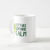 Lettuce Romaine Calm Kaffeetasse (Vorderseite Links)