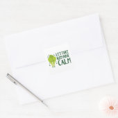 Lettuce Romaine Calm Quadratischer Aufkleber (Umschlag)