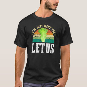 Letus Vintag Vegeterian Vegan Sprichwort Pflanze b T-Shirt