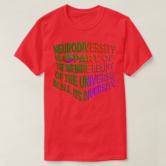 LETx27S FEIERFALL NEURODIVERSITY NEURODIVERSITY IS T-Shirt (Design vorne)
