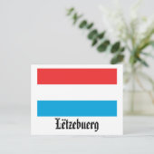 Lëtzebuerg Flag Postkarte (Stehend Vorderseite)