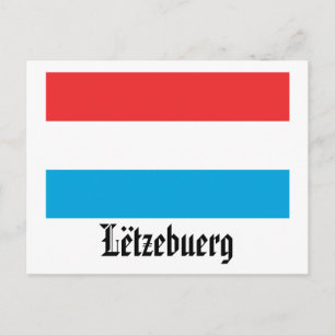 Lëtzebuerg Flag Postkarte