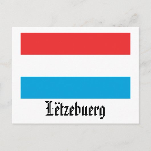 Lëtzebuerg Flag Postkarte (Vorderseite)
