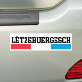 Lëtzebuergesch Autoaufkleber (Auf Auto)