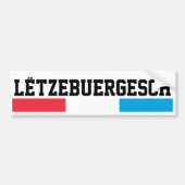Lëtzebuergesch Autoaufkleber (Vorne)
