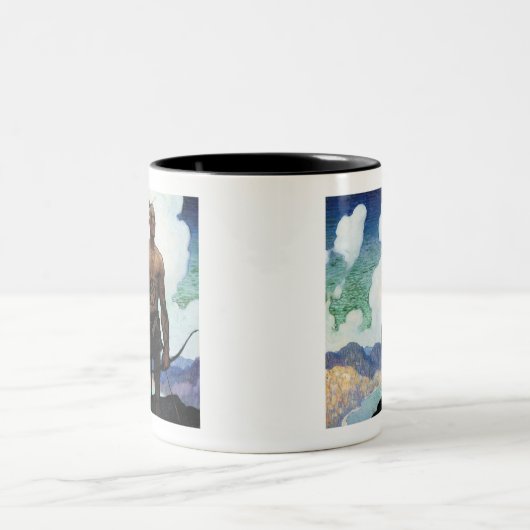 Letzt von den Mohikanern Zweifarbige Tasse (Mittel)