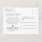 Letzte Ankündigung der Verlobung des modernen Foto (Rückseite)