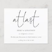 Letzte Ankündigung der Verlobung zur Erstellung ei (Vorderseite)