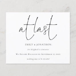 Letzte Ankündigung der Verlobung zur Erstellung ei