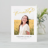 Letzte Ankündigung von Gold Foil Abschluss (Stehend vorne)