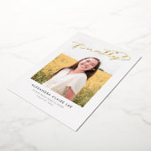 Letzte Ankündigung von Gold Foil Abschluss (Gedreht)