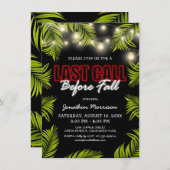 Letzte Aufforderung vor Herbsteinladung Einladung (Vorne/Hinten)
