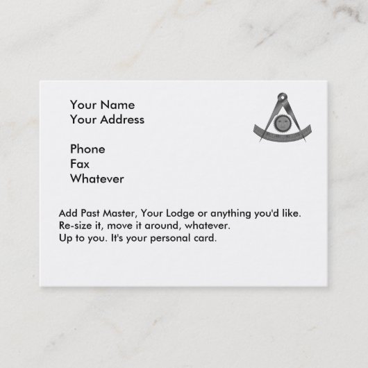 Letzte Bestandskarte Visitenkarte (Vorderseite)