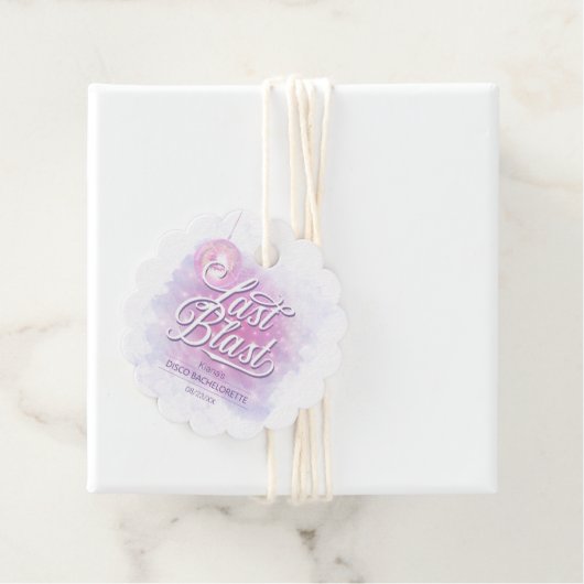 Letzte Blast Disco Bachelorette ID928 Geschenkanhänger (Beispiel)